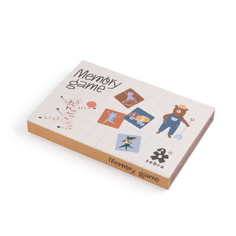 Sebra Memory game in box - Toes/Builders - FSC™️Mix