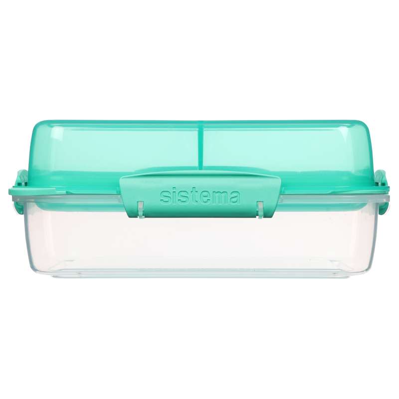 Food Storage Container System - Lunch Stack To Go Rectangle - 1.8L - Minty Teal