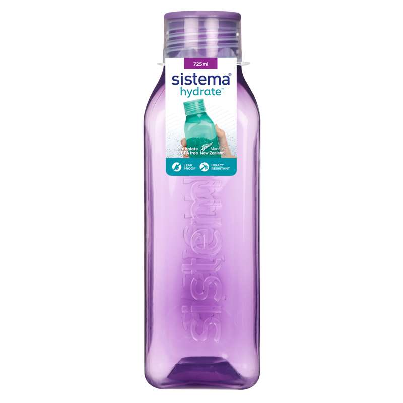 Sistema Water Bottle - Square - 725 ml. - Misty Purple