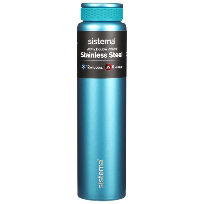 Sistema Water Bottle - Stainless Steel - 280 ml. - Teal