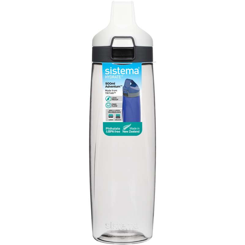 Sistema Water Bottle - Tritan Adventum - 900 ml - White