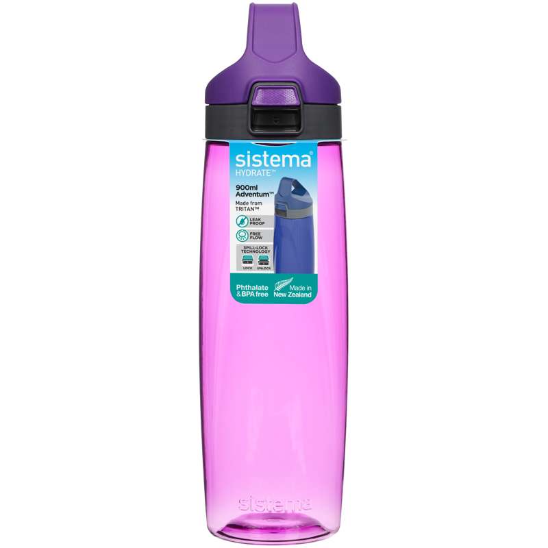 Sistema Water Bottle - Tritan Adventum - 900 ml - Purple