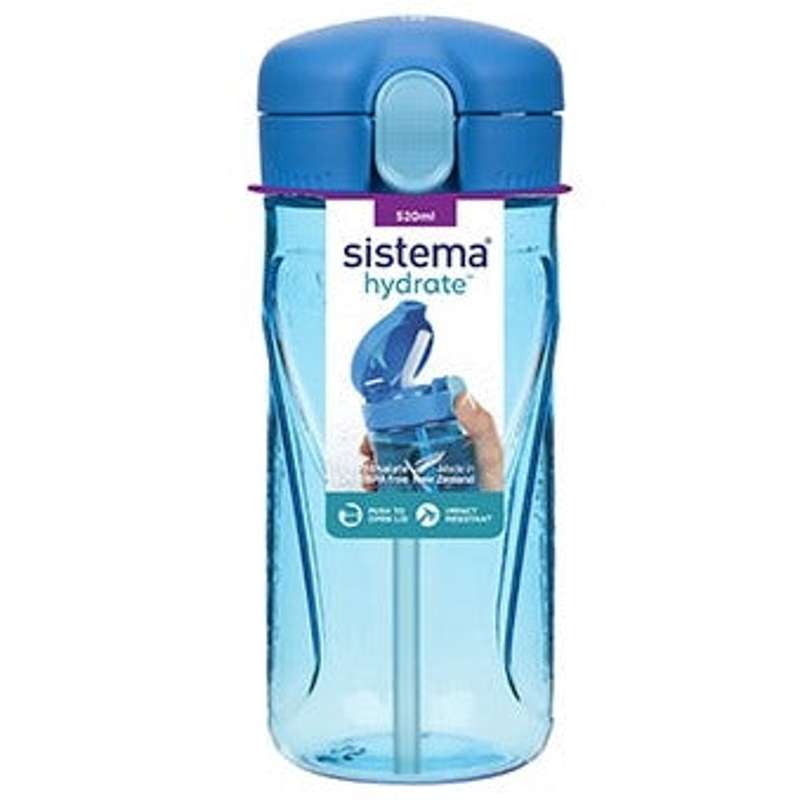 Sistema Water Bottle - Tritan Quick Flip - 520 ml. - Ocean Blue
