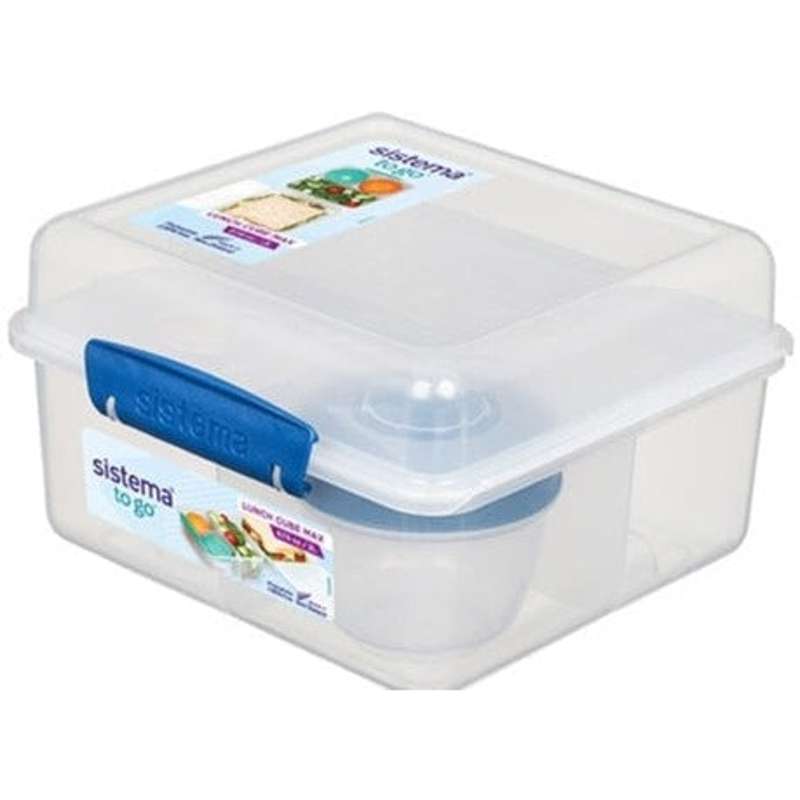 Sistema Lunch Box - Lunch Cube Max - 2 Layer with Container - 2L - Ocean Blue