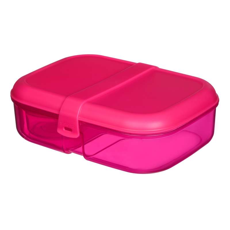 Sistema Lunch Box - Ribbon Lunch - Compartmentalized with Cup - 1.1L - Pink