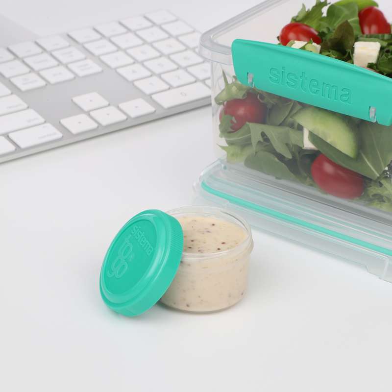 Snack buckets system - 4-Pack - Round - 35 ml - Minty Teal