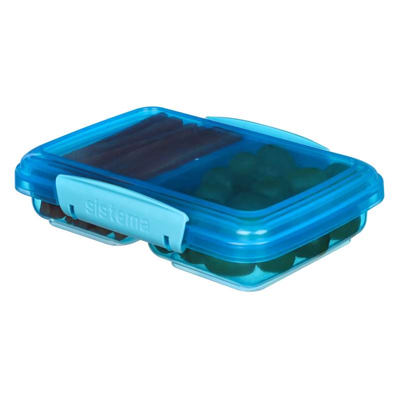 Snackbox System - Small Split - 350 ml. - Blue