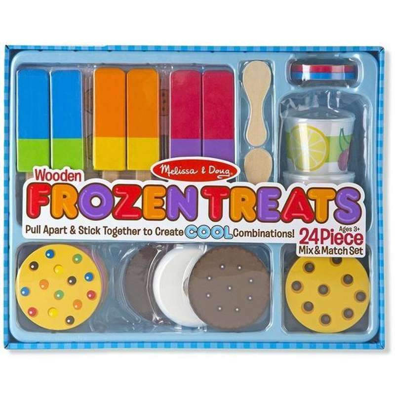 Large set with ice cream and popsicles