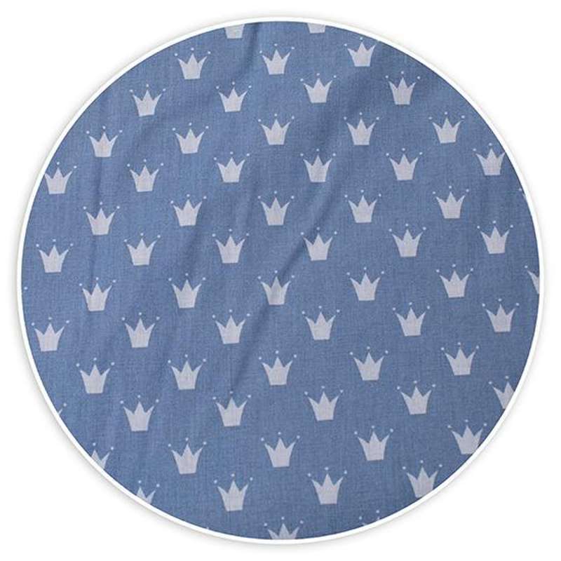 TiSsi Back and Seat Cushion for TiSsi High Chair - blue crown