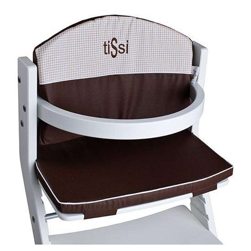 TiSsi Back and Seat Cushion for TiSsi High Chair - brown