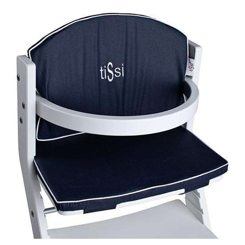 TiSsi Back and Seat Cushion for TiSsi High Chair - navy blue