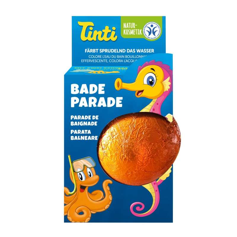 Tinti Bath Parade - Magic Ball with Bath Sponge (Orange)