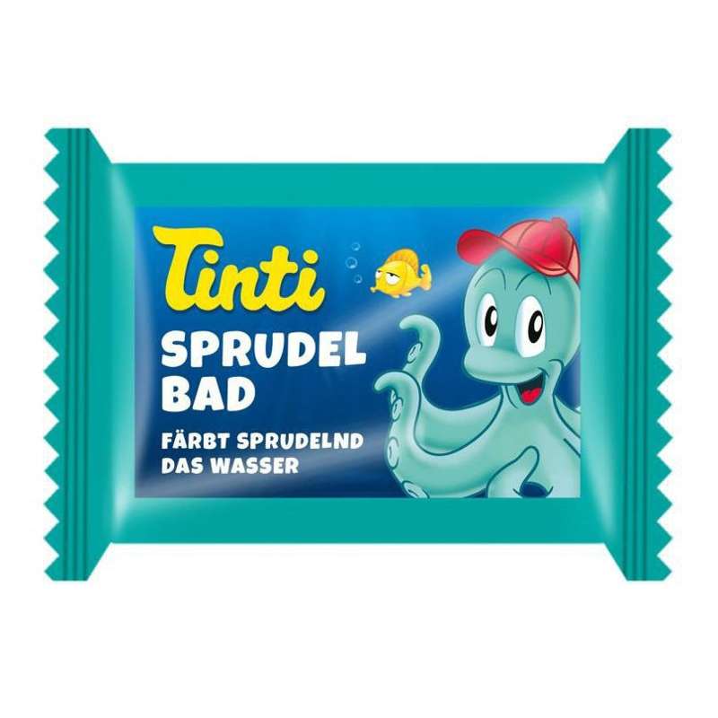 Tinti Small Bath Bomb in Blister Pack - Turquoise