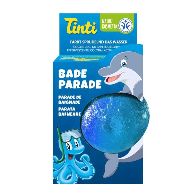 Tinti Bath Parade - Magic Ball with Bath Sponge (Blue)