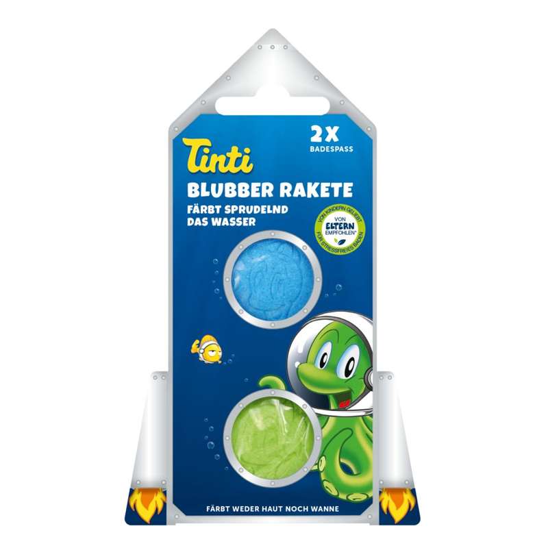 Tinti Bath Rocket - 2 Tablets (Blue/Green)