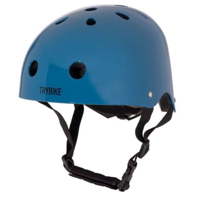 Trybike Bicycle Helmet for Children and Adults - Size M - Vintage Blue