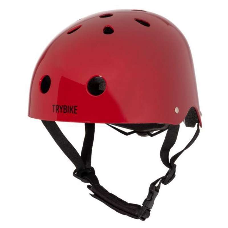 Trybike Bicycle Helmet for Children and Adults - Size M - Vintage Red