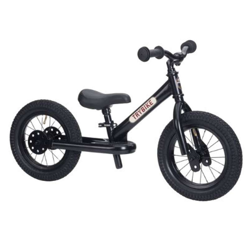 Trybike Balance Bike 2 wheels - Black