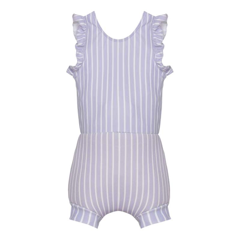 Vanilla Copenhagen Bleb swimsuit - Neoprene - Lucy Lavender Striped - 3-6 months.