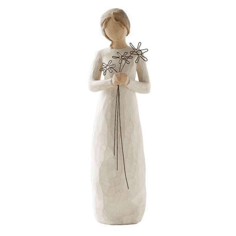 Willow Tree Grateful figurine (woman with flowers)