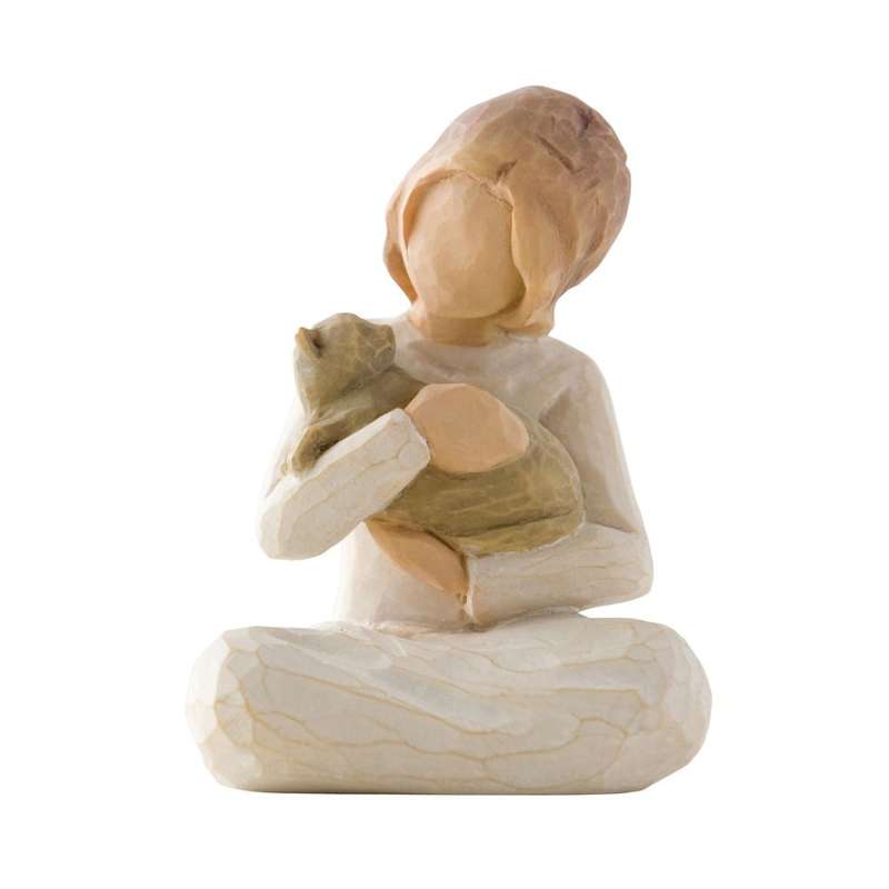 Willow Tree Kindness Girl figurine (girl with kitten)