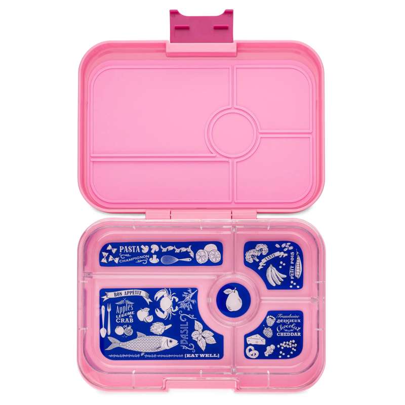 Yumbox Lunchbox - Tapas XL - 5 compartments - Capri Pink/Bon Appetit