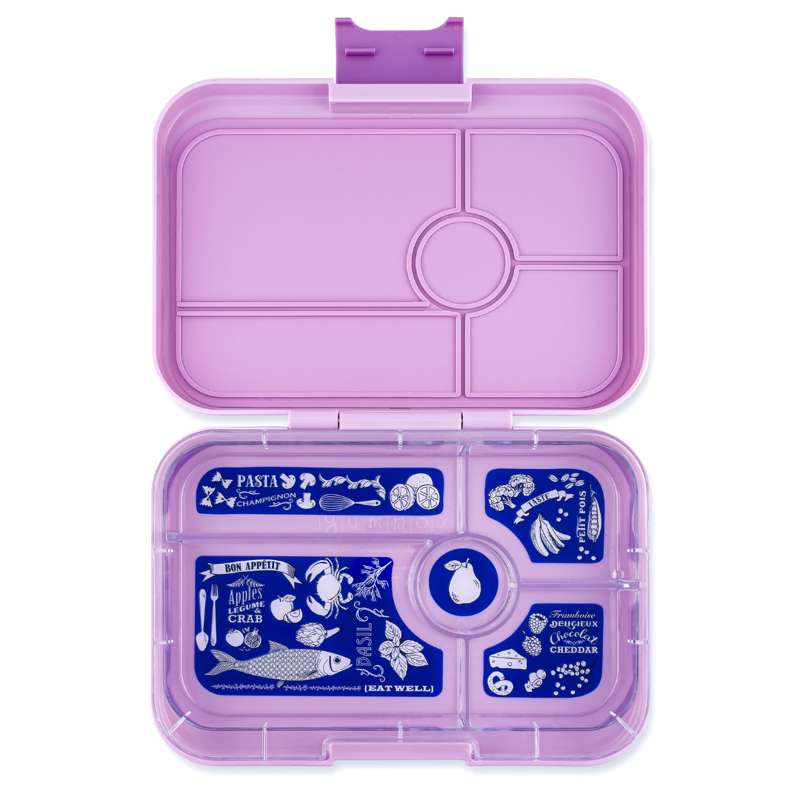 Yumbox Lunchbox - Tapas XL - 5 compartments - Seville Purple/Bon Appetit